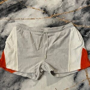 Topman Athletic Shorts in Gray and Orange
